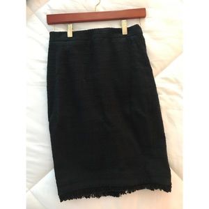 J Crew 🖤 black tweed skirt NWOT